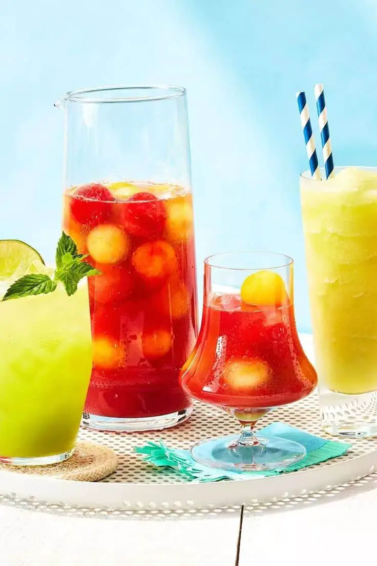 Melon Berry Fruit Salad With Honey Lime Dressing