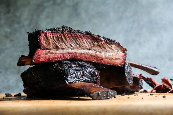 Slow Grilled Beef Ribs