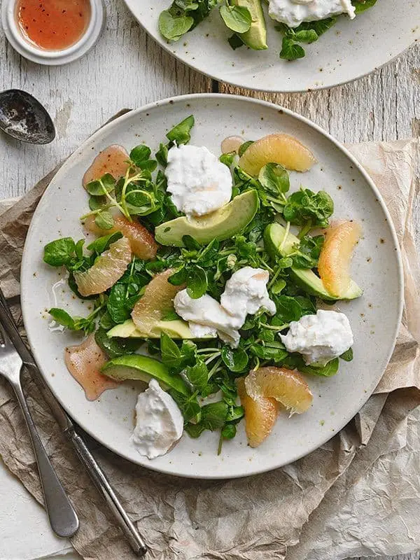 Papaya And Watercress Salad With Tequila Vinaigrette