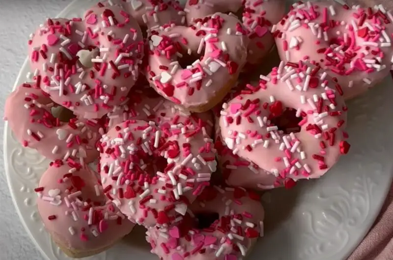 Sweeten Your Valentine's Day with Strawberry Donuts