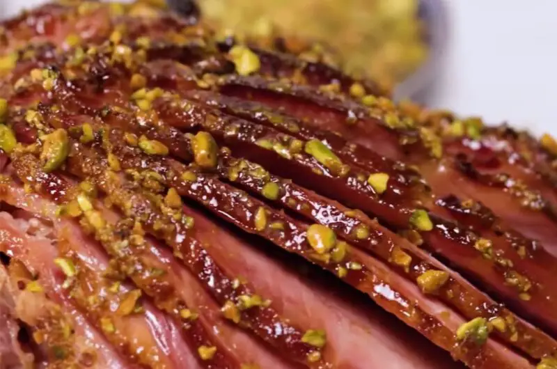 How to Make Orange and Maple-Glazed, Pistachio-Crusted Easter Ham?