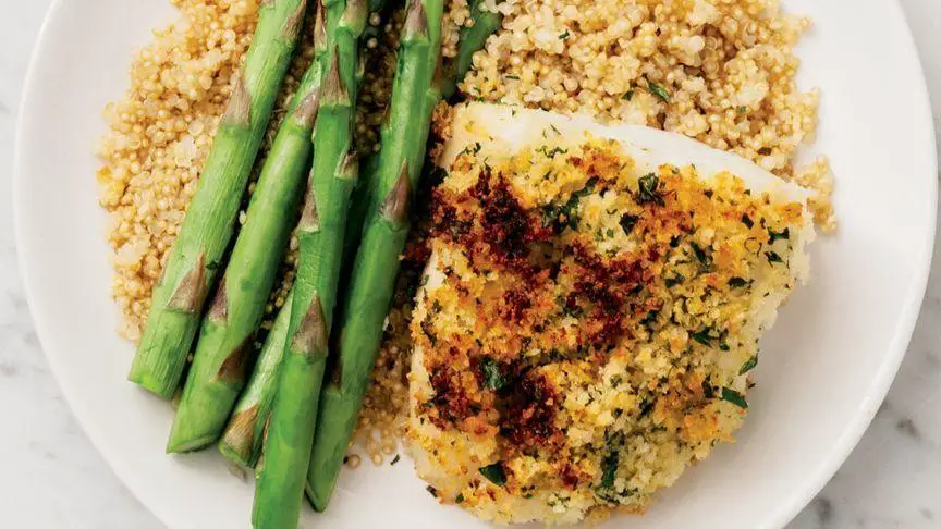Air Fryer Cod with Lemon Herb Crust