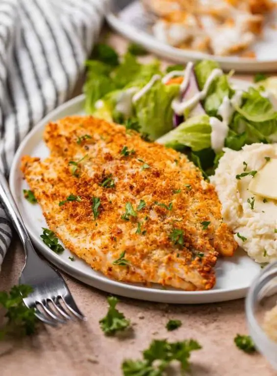Air Fryer Tilapia with Parmesan Crust