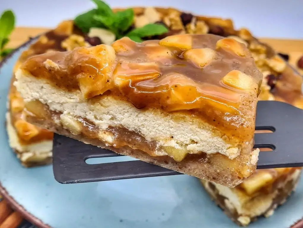 Apple Cinnamon Tofu Cheesecake