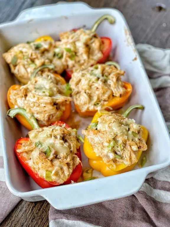 Apricot Chicken Stuffed Peppers