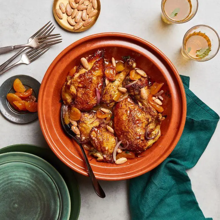 Apricot Chicken with Almonds