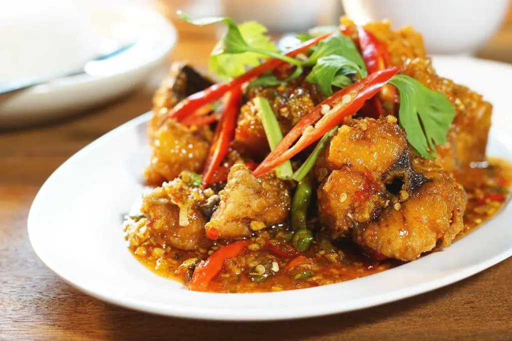Asian Style Breaded Fish with Sweet Chili Sauce