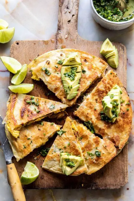 Avocado Breakfast Quesadilla