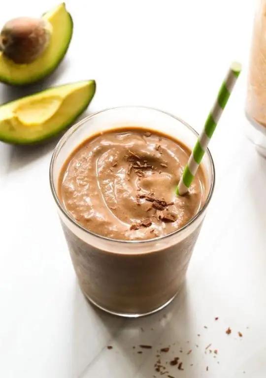 Avocado Chocolate Smoothie for Mass