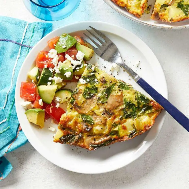 Avocado and Mushroom Frittata