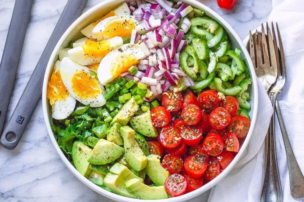 Avocado and Tomato Breakfast Salad