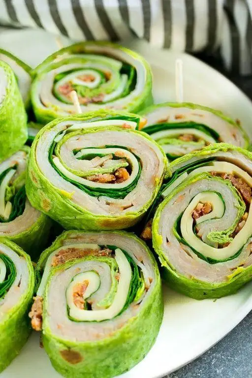 Avocado and Turkey Pinwheel Wraps
