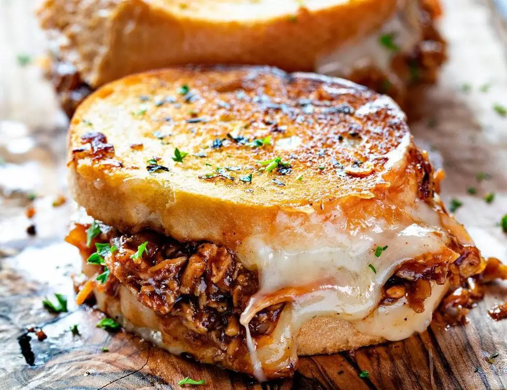 BBQ Grilled Cheese Sandwich