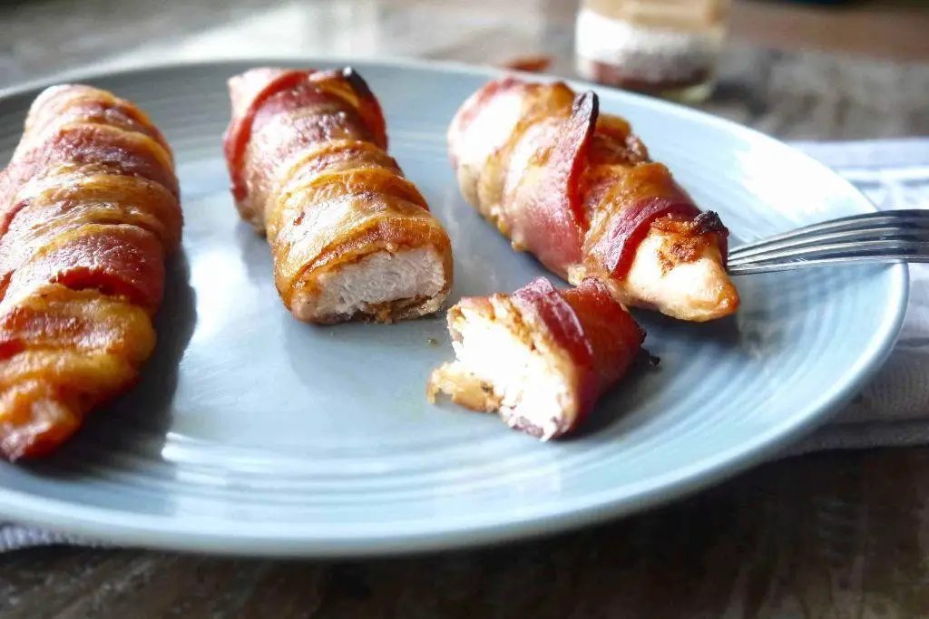 Bacon Wrapped Keto Chicken Tenderloins