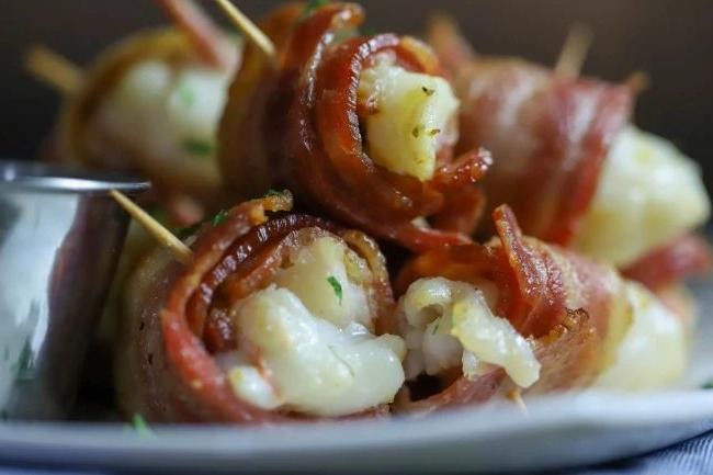 Bacon Wrapped Lobster Bisque