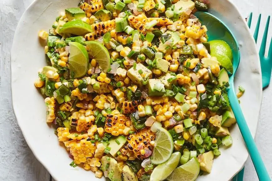 Baked Avocado with Corn