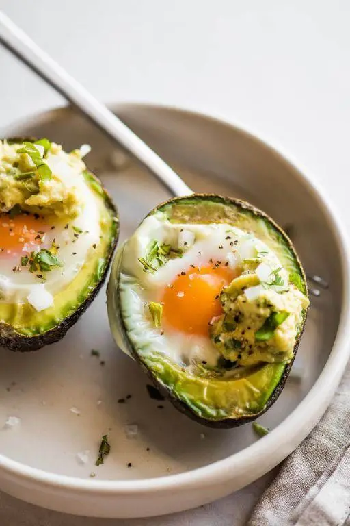 Baked Avocado with Egg