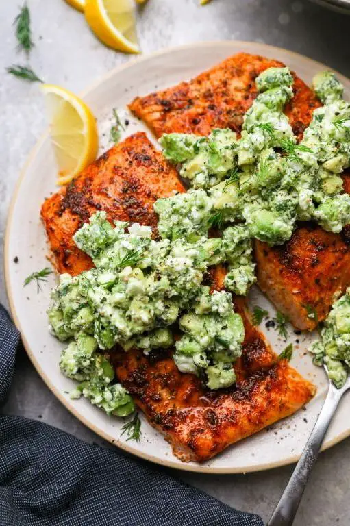 Baked Avocado with Salmon
