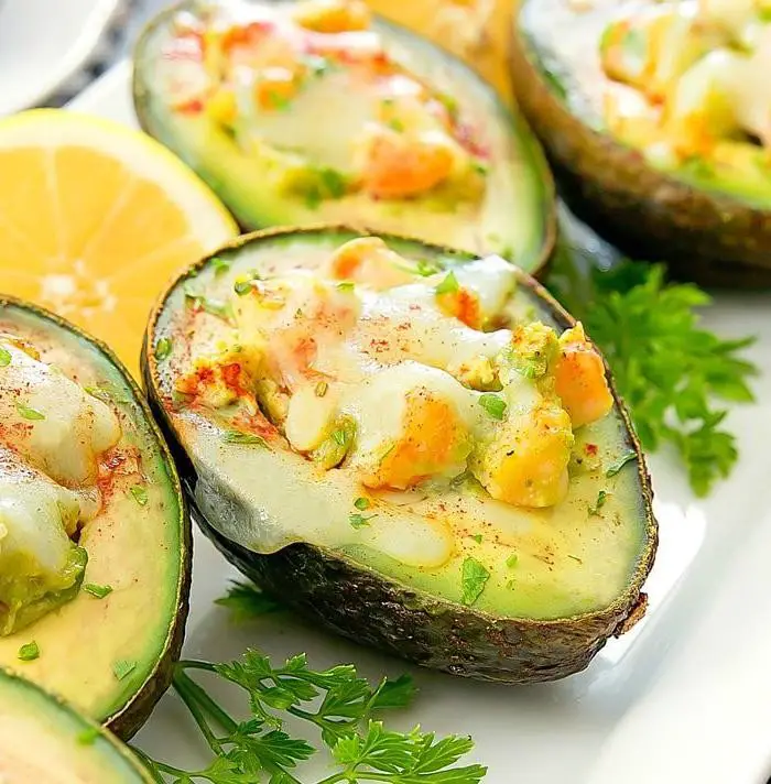 Baked Avocado with Shrimp