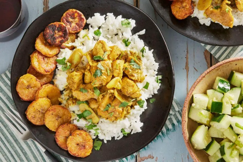 Baked Caribbean Chicken with Plantains