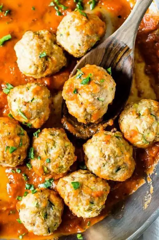 Baked Turkey Zucchini Meatballs