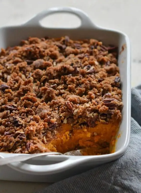 Baked Yam with Pecan Streusel