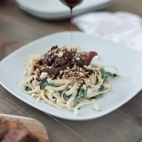 Balsamic Glazed Steak with Gorgonzola