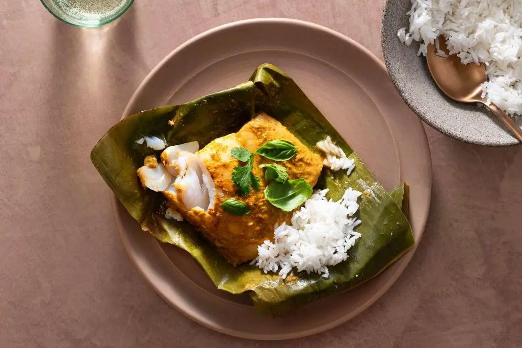 Banana Leaf Steamed Snapper