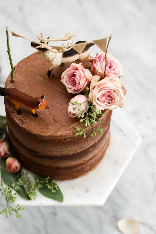 Banana Leaf Wrapped Chocolate Cake