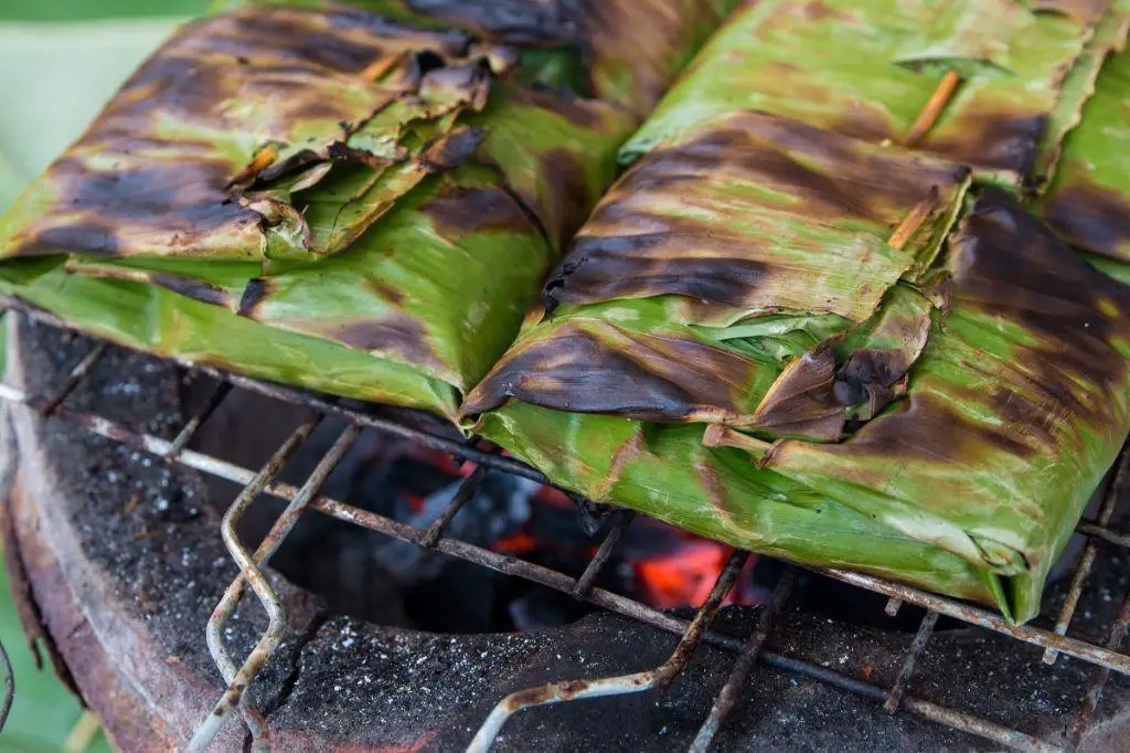 Banana Leaf Wrapped Grilled Fish