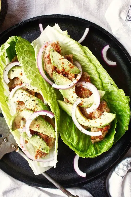 Bariatric Turkey Burger Lettuce Wraps