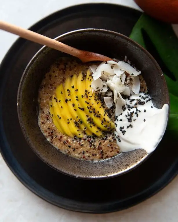 Black Quinoa and Coconut Milk Pudding