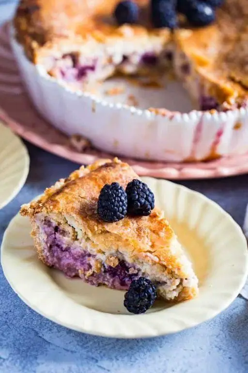 Blackberry Custard Sugar Free Pie