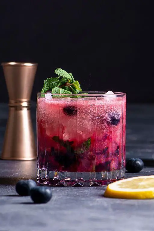 Blueberry Bourbon Smash