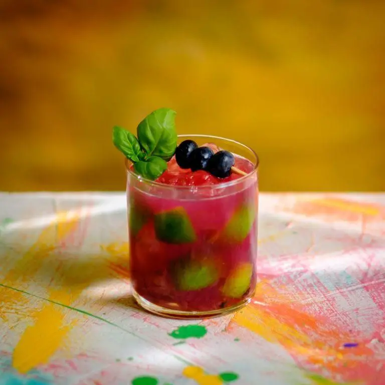 Blueberry Caipirinha