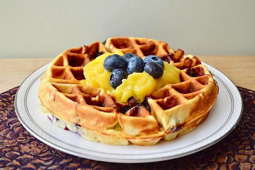 Blueberry Lemon Waffles