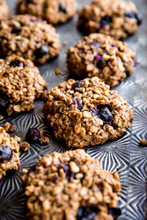 Blueberry Oatmeal Breakfast Cookies
