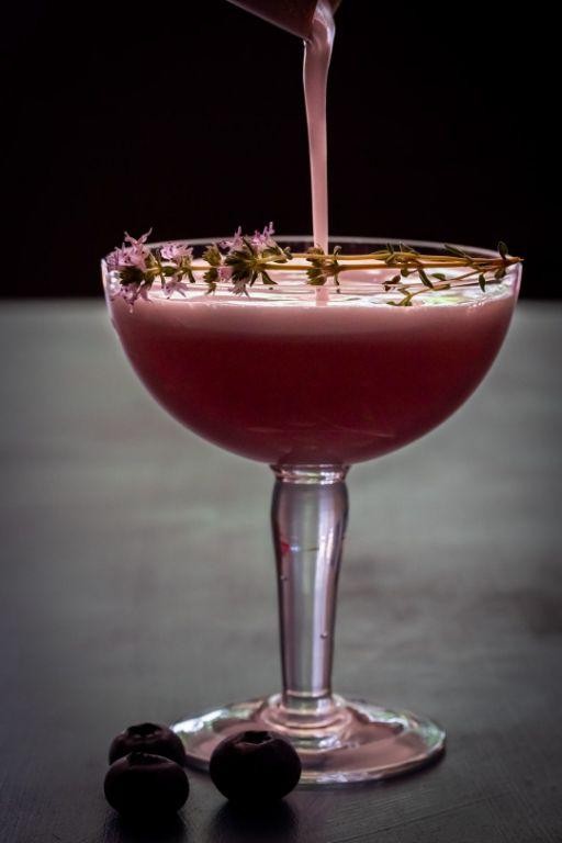 Blueberry Pisco Sour