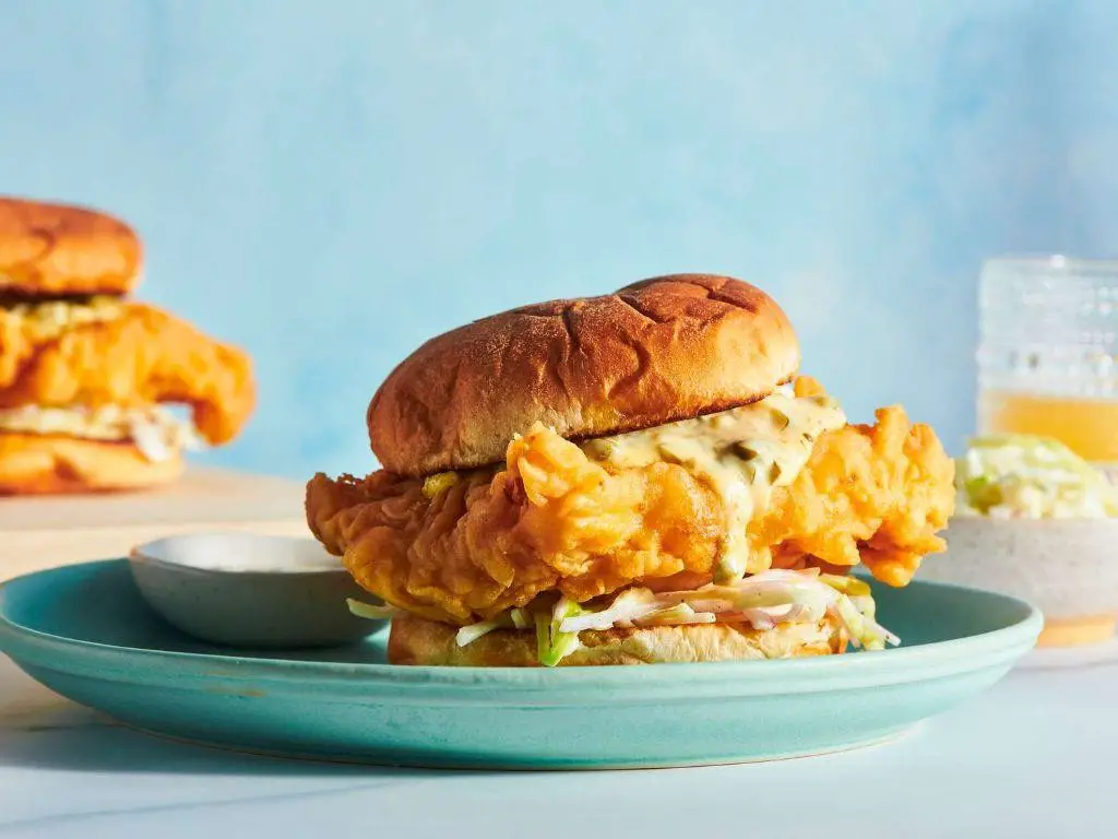 Breaded Fish Sandwiches with Tartar Sauce
