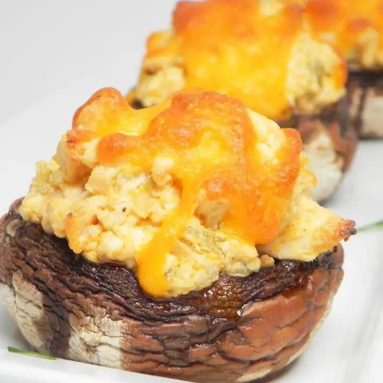 Buffalo Chicken Stuffed Mushrooms