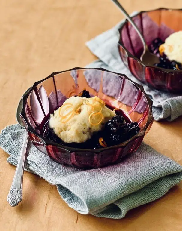 Buttermilk Biscuit Blueberry Slump