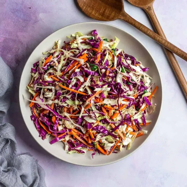 Cabbage and Carrot Slaw with Lime Dressing