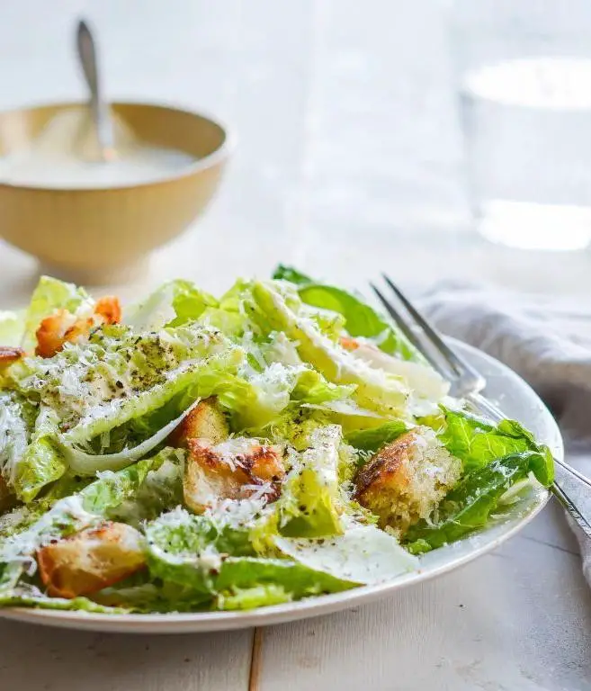 Caesar Salad with Homemade Dressing