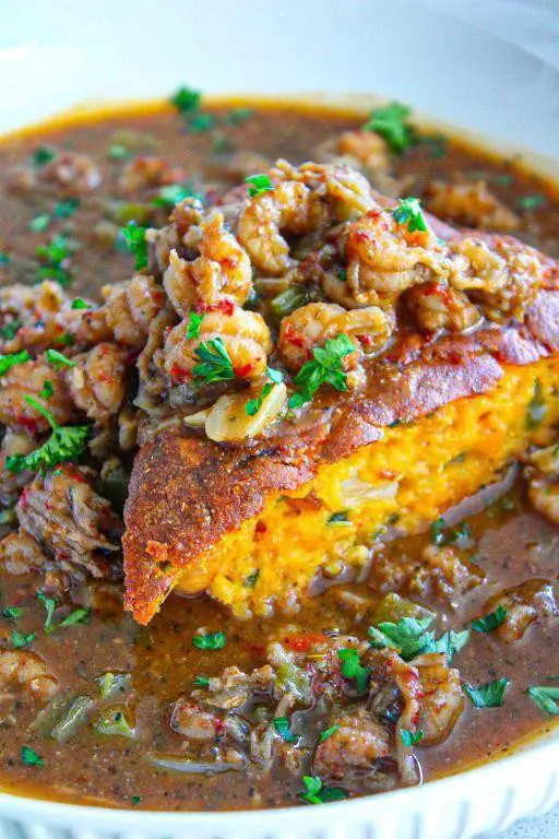 Cajun Crawfish Cornbread