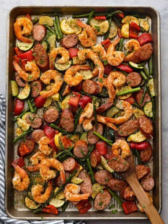 Cajun Shrimp and Sausage Sheet Pan Dinner