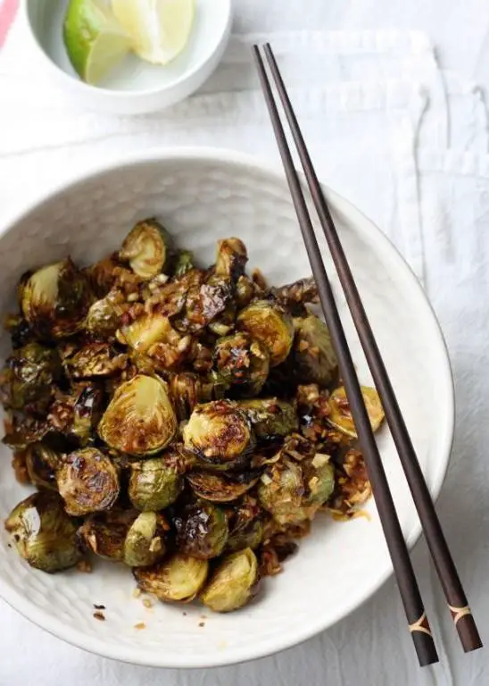 Cambodian Lemongrass Brussel Sprouts