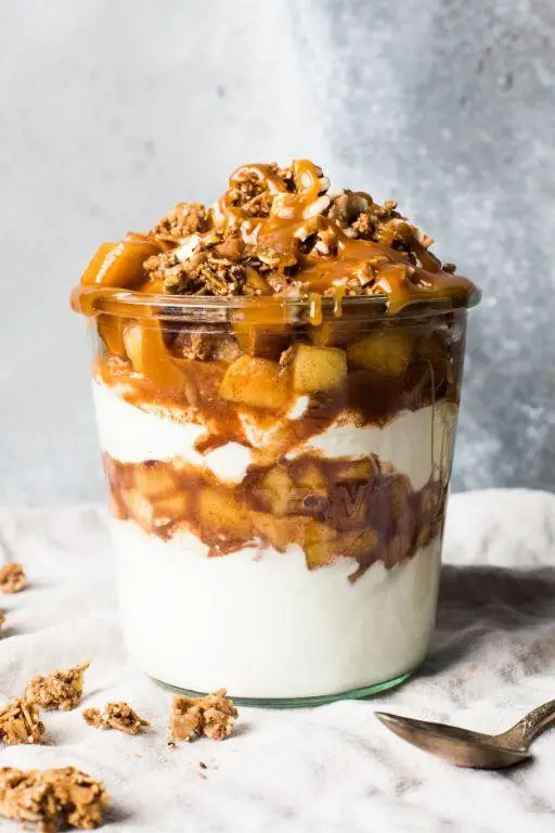 Caramel Apple Parfait Cups