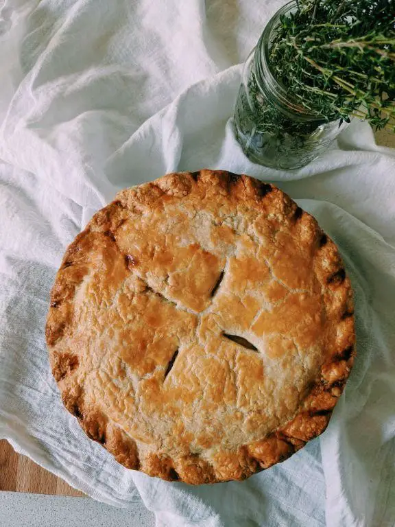 Caribbean Chicken Pot Pie with Flaky Crust