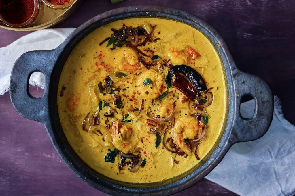Caribbean Curry Shrimp with Mango