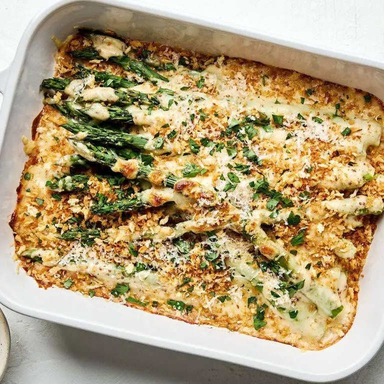 Cheesy Asparagus Gratin